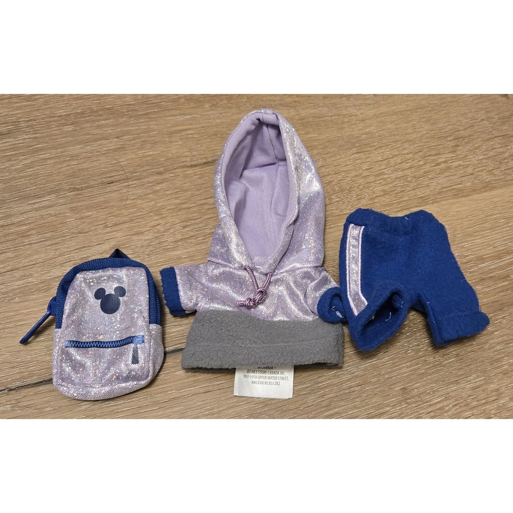 Disney nuiMOs Doll Outfit Set Lavender Glitter Hoodie Mickey Backpack